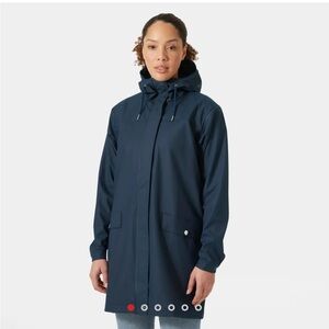 Helly Hansen Women's Moss Raincoat in Navy, Size Small, NWT